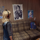 Young Star-Lord checks out a poster of Samantha Fox in his '80s Earth home.
